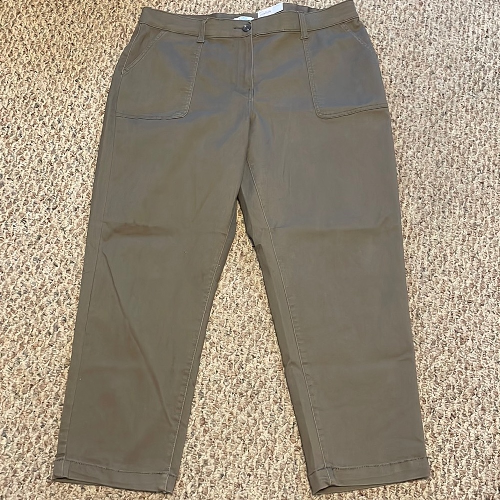 Women’s Croft & Barrow Utility Ankle Pants Size 18